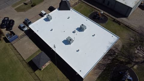 Project Silicone Roof System Project in Irving Texas image